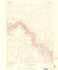 Grizzly Ridge 1957 topographic map thumbnail