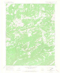 Groundhog Mountain 1964 topographic map thumbnail