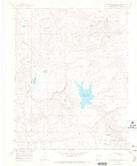 Groundhog Reservoir 1964 topographic map thumbnail