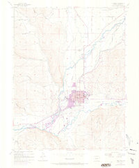 Gunnison 1954 topographic map thumbnail