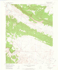 Hamm Canyon 1960 topographic map thumbnail