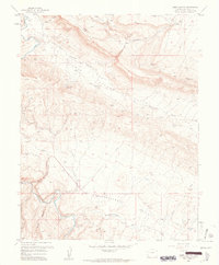 Hamm Canyon 1960 topographic map thumbnail