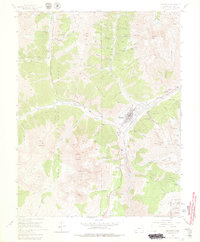 Silverton 1955 topographic map thumbnail