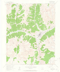 Silverton 1955 topographic map preview