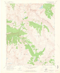 Snowmass Mountain 1960 topographic map thumbnail