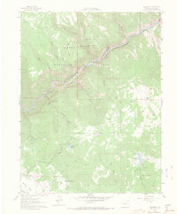 Shoshone 1961 topographic map thumbnail