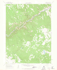Shoshone 1961 topographic map thumbnail