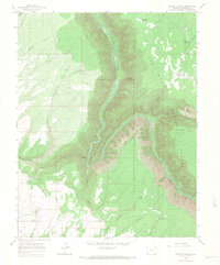 Secret Canyon 1964 topographic map thumbnail