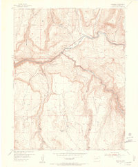 Sapinero 1954 topographic map thumbnail