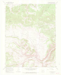 Saguache Park 1967 topographic map thumbnail