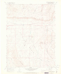 Monument Butte 1966 topographic map thumbnail