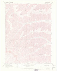 Middle Dry Fork 1968 topographic map thumbnail