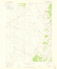 Milligan Lakes 1957 topographic map thumbnail