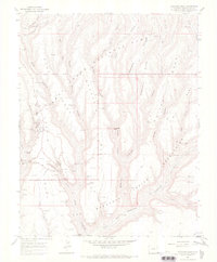 Moccasin Mesa 1967 topographic map thumbnail