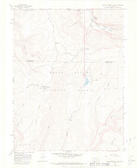 Meadow Creek Lake 1966 topographic map thumbnail