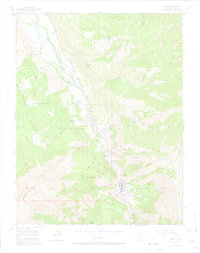 Ouray 1955 topographic map thumbnail