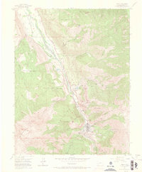 Ouray 1955 topographic map thumbnail