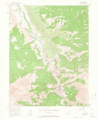 Ouray 1955 topographic map thumbnail
