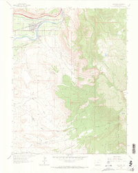 Palisade 1962 topographic map thumbnail