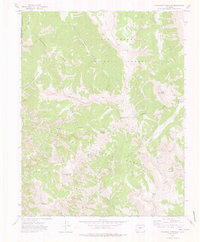 Palomino Mountain 1973 topographic map thumbnail