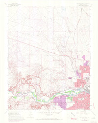 Northwest Pueblo 1961 topographic map thumbnail
