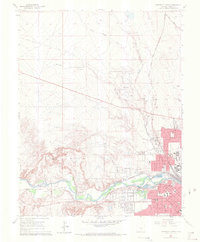 Northwest Pueblo 1961 topographic map thumbnail