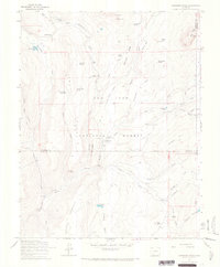 Oakbrush Ridge 1964 topographic map thumbnail