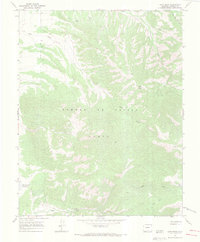 Ojito Peak 1967 topographic map thumbnail
