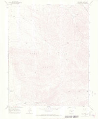 Ojito Peak 1967 topographic map thumbnail
