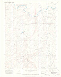 Roubideau 1969 topographic map thumbnail