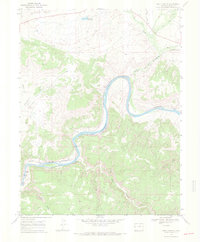 Ruby Canyon 1968 topographic map preview