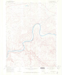 Ruby Canyon 1968 topographic map preview