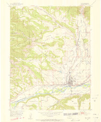 Rifle 1952 topographic map preview
