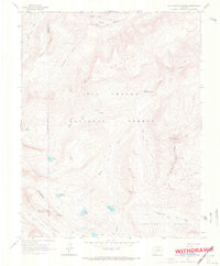 Rio Grande Pyramid 1964 topographic map thumbnail
