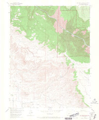Red Rock Canyon 1955 topographic map thumbnail