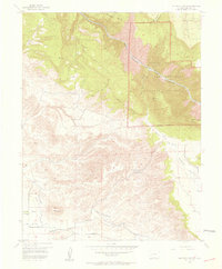 Red Rock Canyon 1955 topographic map thumbnail