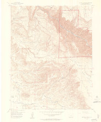 Red Rock Canyon 1955 topographic map thumbnail