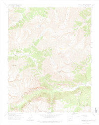 Redcloud Peak 1964 topographic map preview