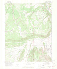 Ridgway 1967 topographic map thumbnail
