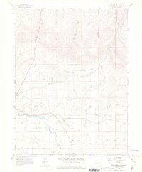 Rattlesnake Mesa 1966 topographic map thumbnail