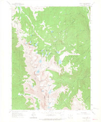 Rawah Lakes 1962 topographic map thumbnail