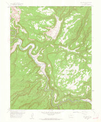 Red Canyon 1960 topographic map thumbnail