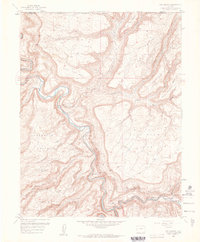 Red Canyon 1960 topographic map thumbnail