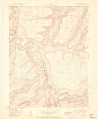 Red Canyon 1950 topographic map thumbnail