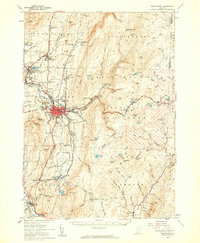 Bennington 1954 topographic map thumbnail