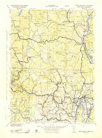 Brattleboro 1943 topographic map thumbnail