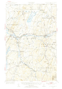 Enosburg Falls 1953 topographic map thumbnail