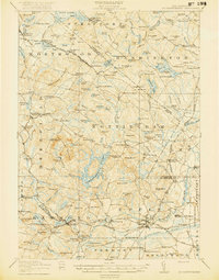 Mt. Pawtuckaway 1919 topographic map thumbnail