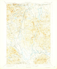 Ossipee Lake 1930 topographic map thumbnail
