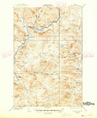 Allagash Falls 1935 topographic map thumbnail